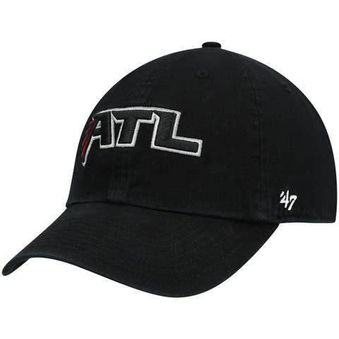 Men's '47 Black Atlanta Falcons Clean Up Alternate Adjustable Hat