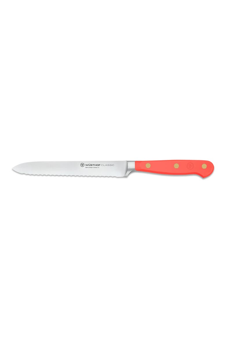 Classic 5-Inch Serrated Utility Knife, Main, color, PINK