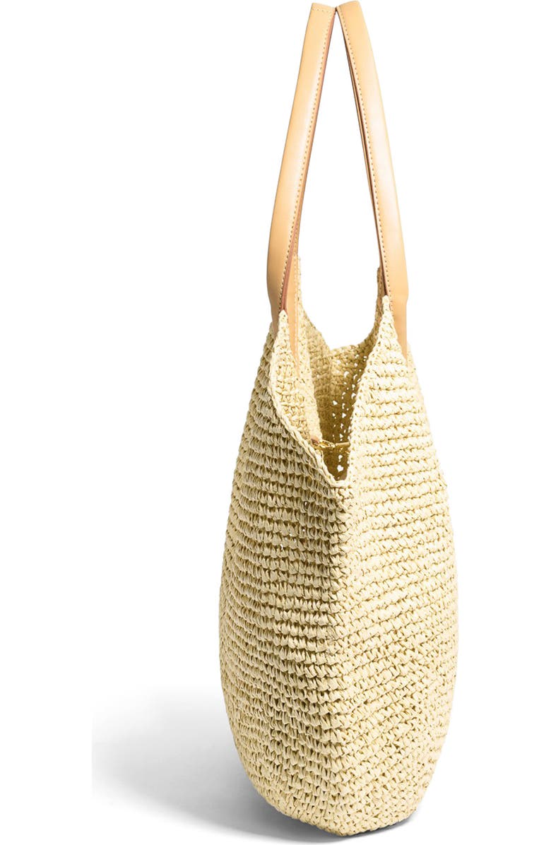Stoney Clover Lane Scoop Woven Tote, Alternate, color, Natural