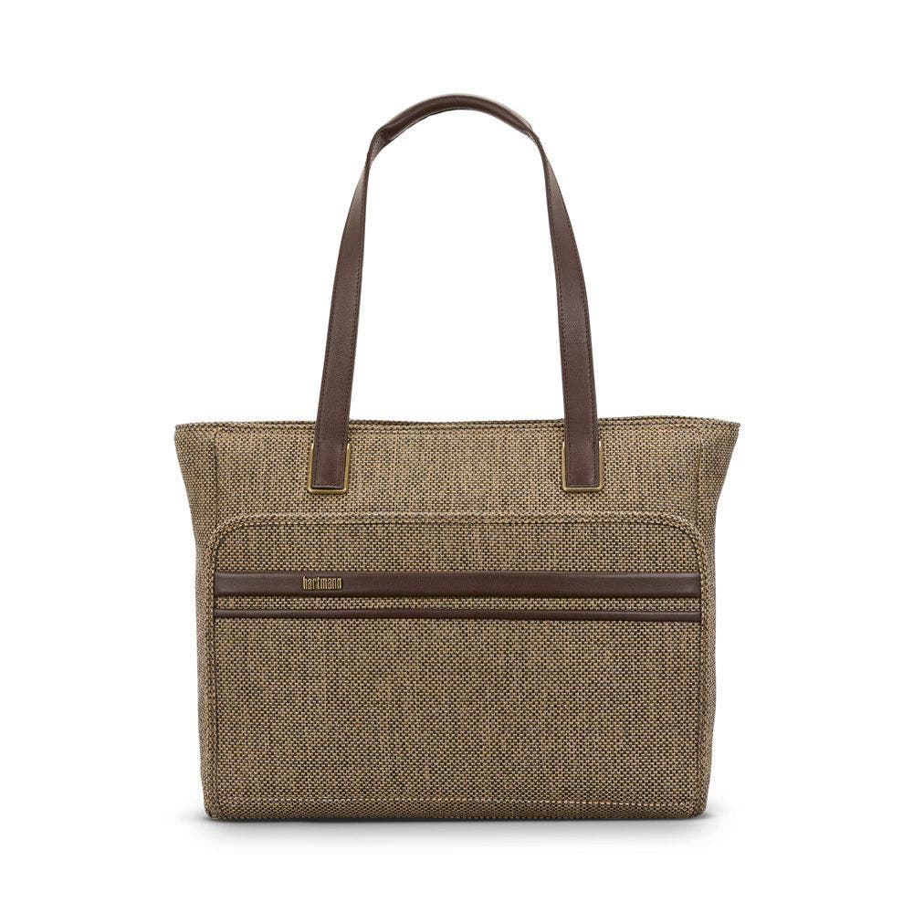 Hartmann Tweed Carryall Tote, Main, color, Tweed/Natural Leather
