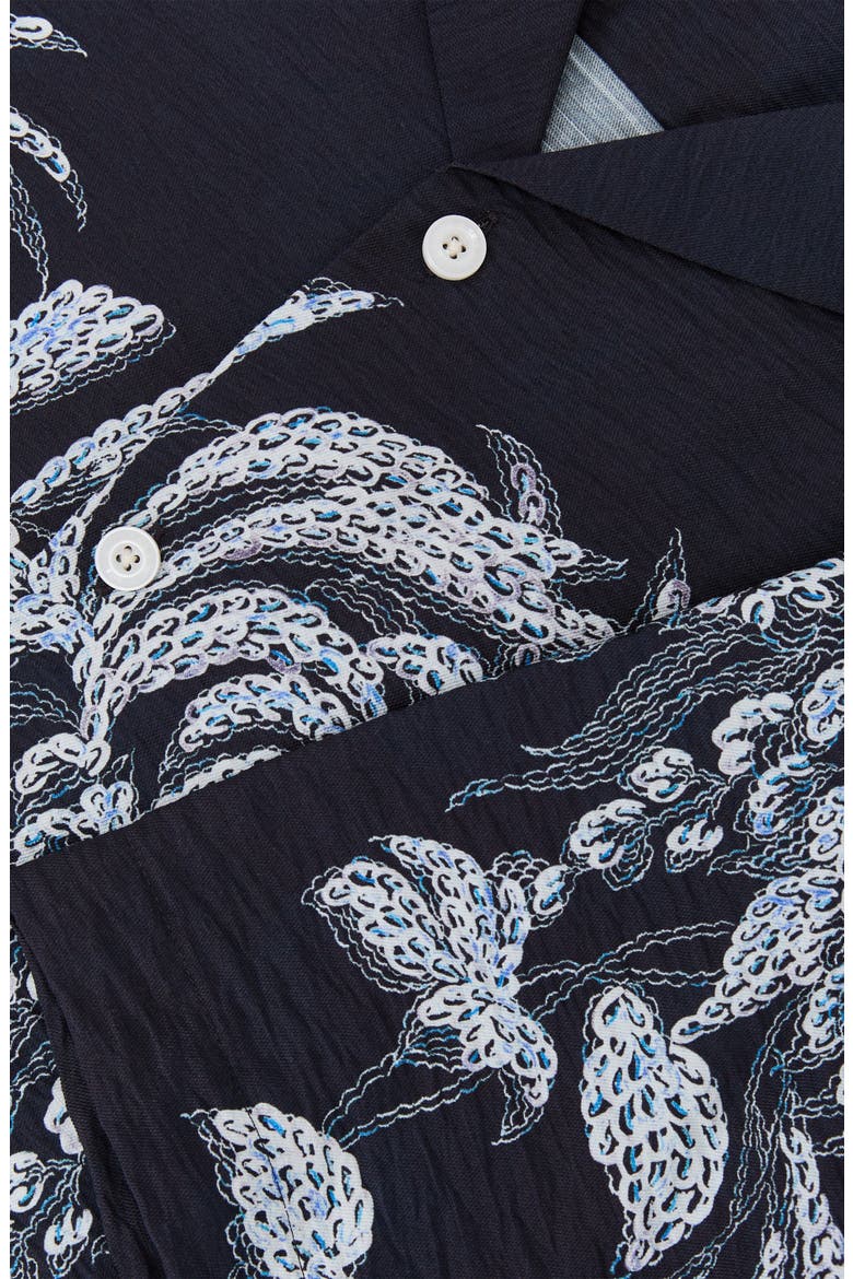 Camino Short Sleeve Button-Up Shirt, Alternate, color, NAVY