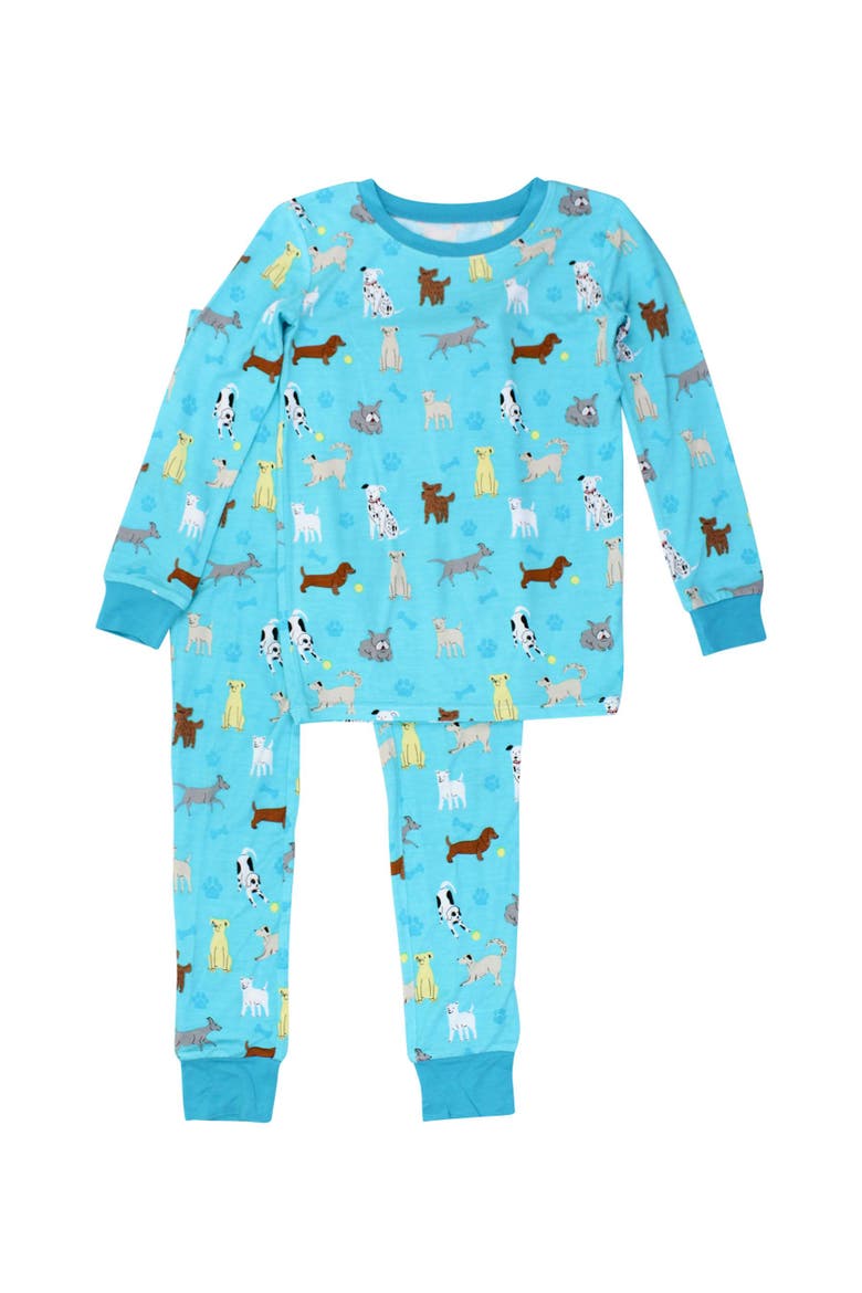 SoftSnooze Boys Long Sleeve Pajama Set, Main, color, Puppy Playtime