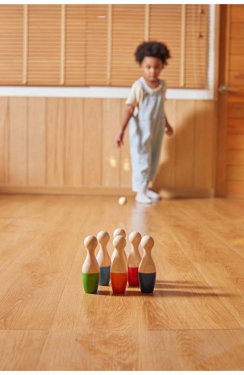 PlanToys<sup>®</sup> Bowling Wooden Playset, Alternate, color, Assorted