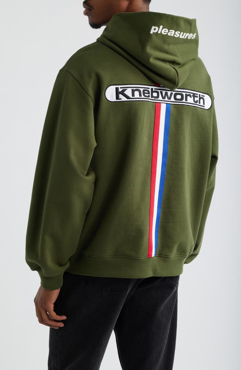 PLEASURES Knebworth Hoodie, Alternate, color, Olive