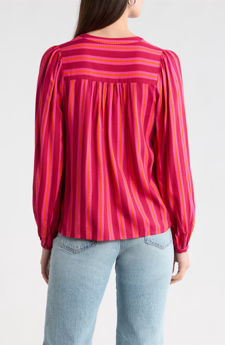 SUGARLIPS Clarisa Stripe Maxina Top, Alternate, color, Fuchsia-Orange