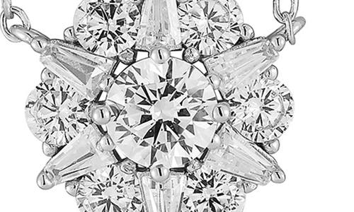 Glaze Jewelry Cubic Zirconia Flower Pendant Necklace