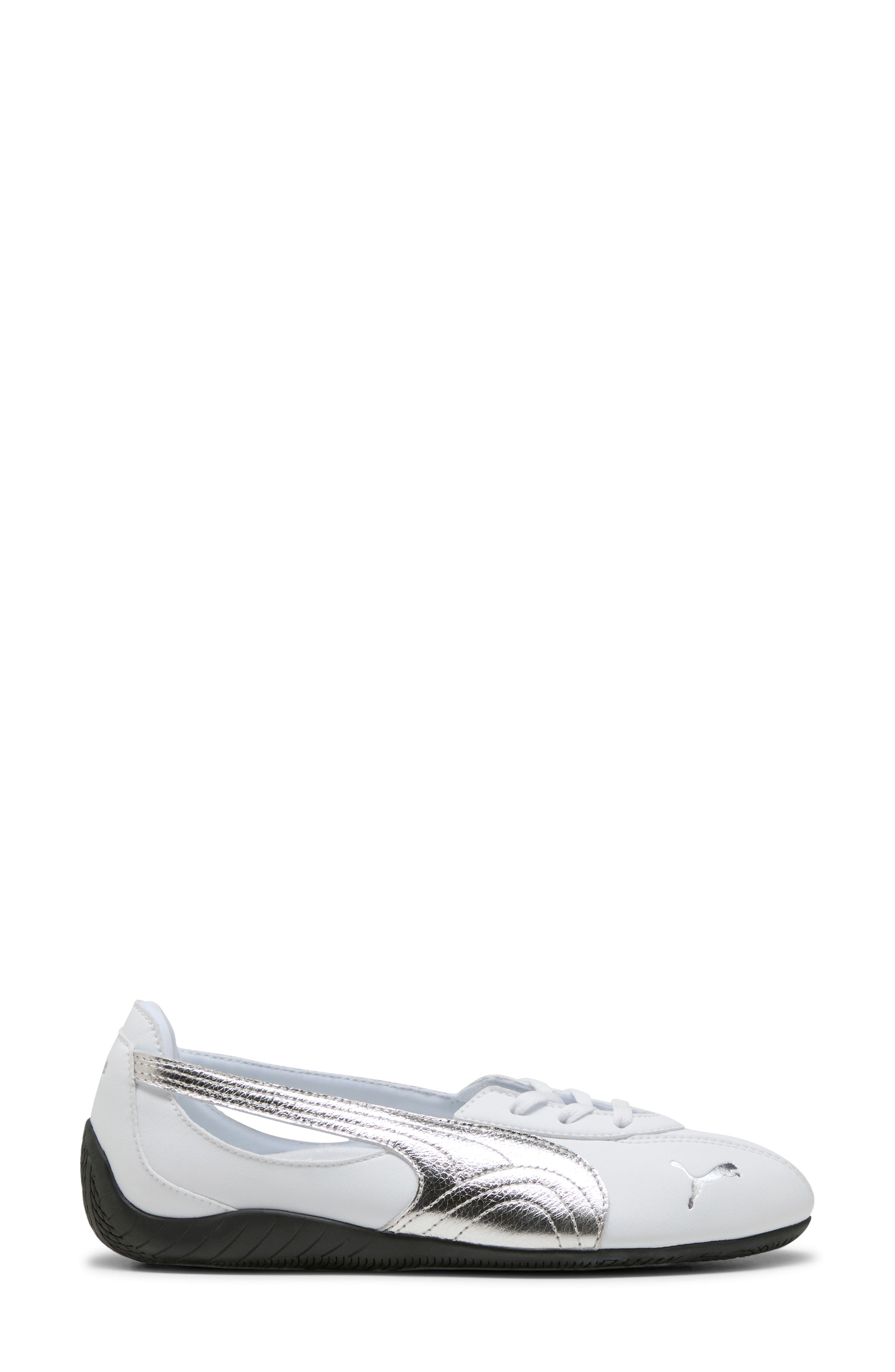 Speedcat Ballet Nova Metallic Sneaker, Main, color, PUMA WHITE/ PUMA BLACK
