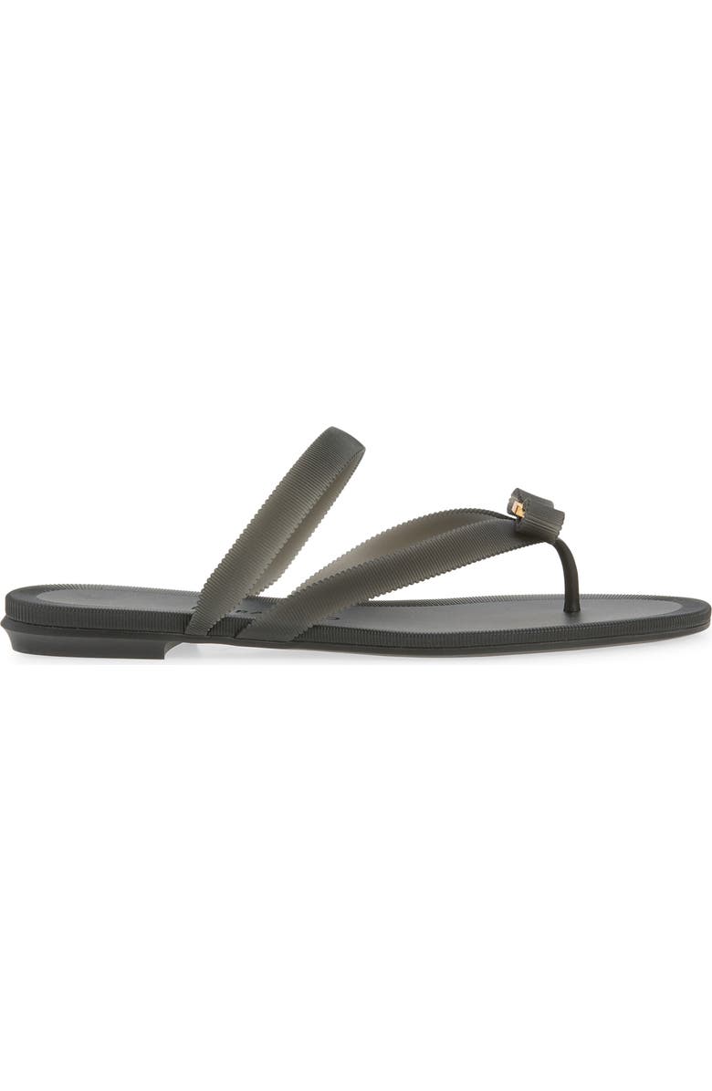 FERRAGAMO Vara Bow Jelly Sandal, Alternate, color, Nero Nero Giove