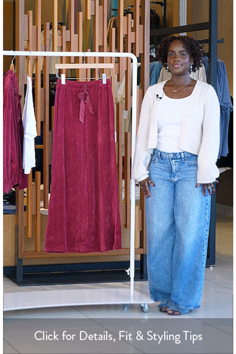 Velour Wide Leg Pants video