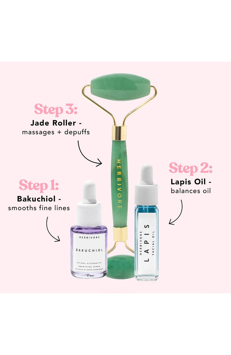 Herbivore Botanicals Jade Roller Smoothing Skin Trio (Nordstrom Exclusive) USD $61 Value, Alternate, color,