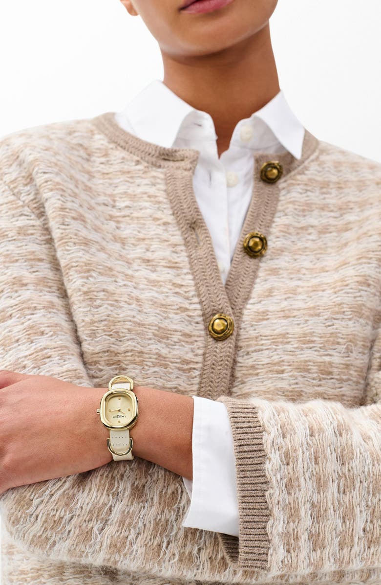 rag & bone Rory Leather Strap Watch, 25mm, Alternate, color,