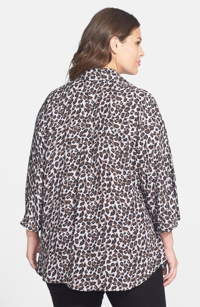 Bellatrix Leopard Print Tunic Top, Alternate, color, 