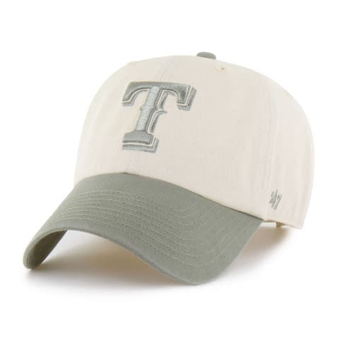 Men's '47  Natural/Olive Texas Rangers Two-Tone Fashion Clean Up Adjustable Hat