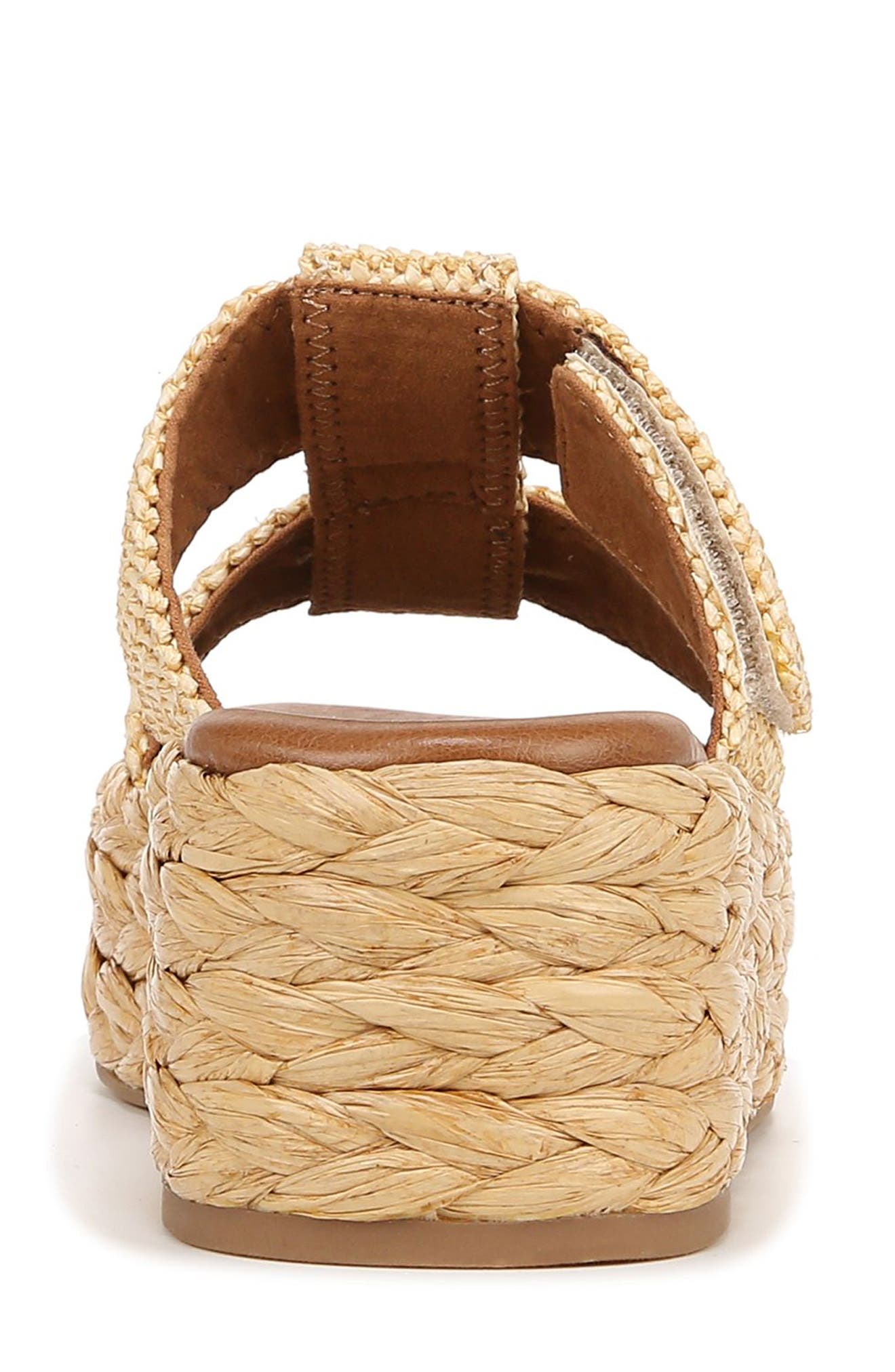 Zodiac Izzy Raffia Platform Sandal, Alternate, color, Natural Raffia