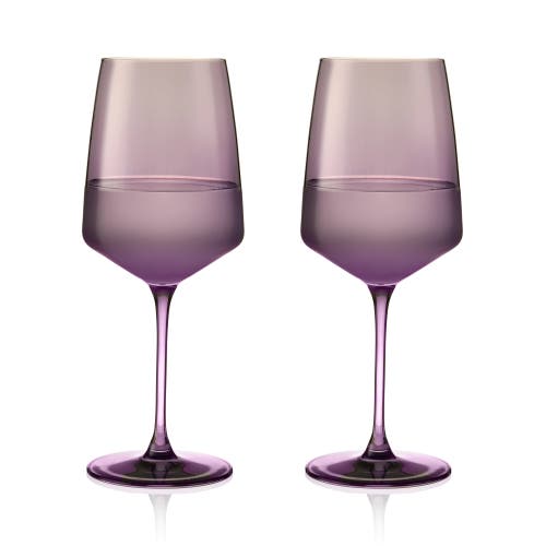 Viski Reserve Nouveau Crystal Wine Glasses Set Of 2