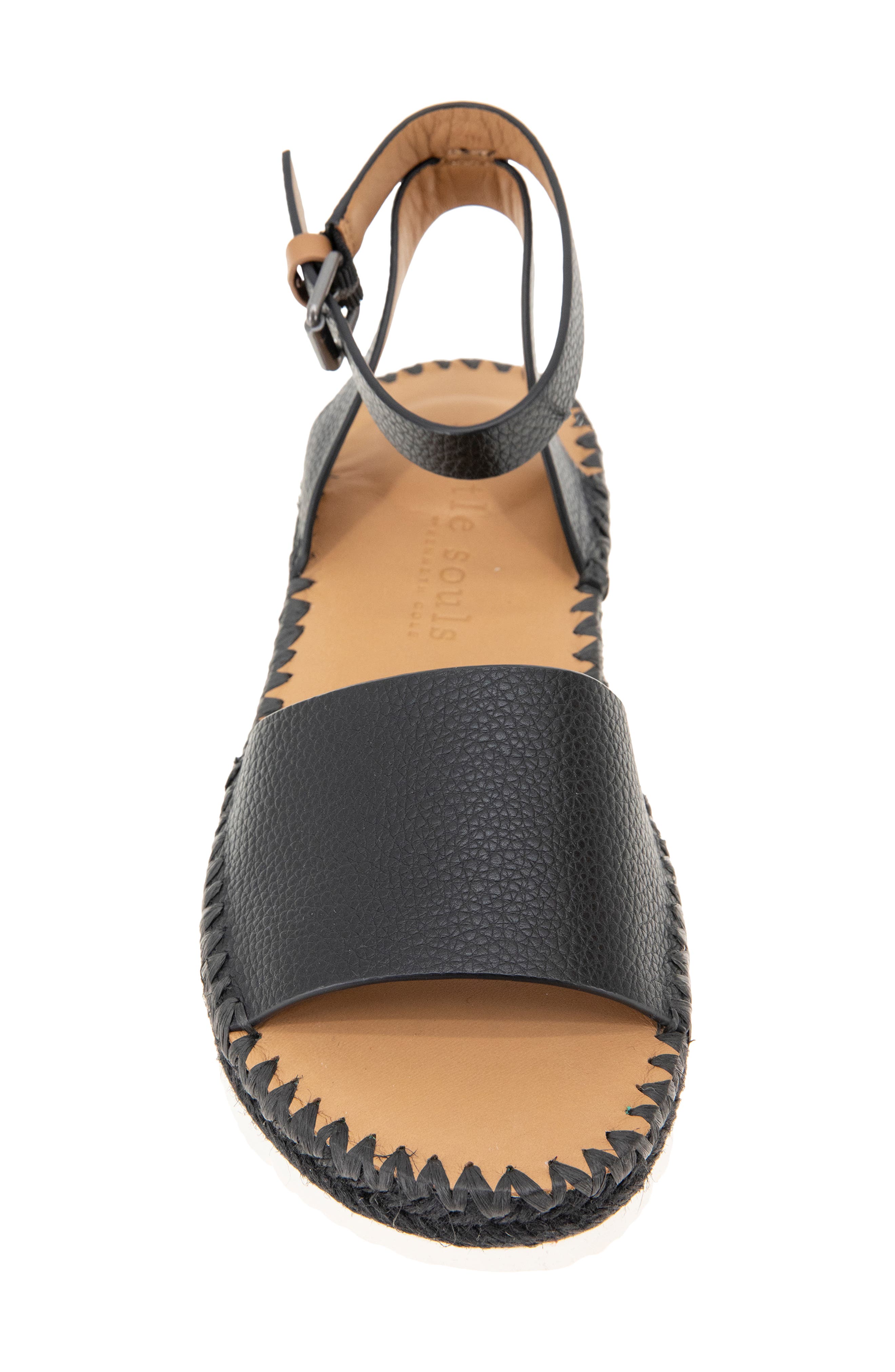 Gentle Souls Lucille Platform Sandal, Alternate, color, Black Leather