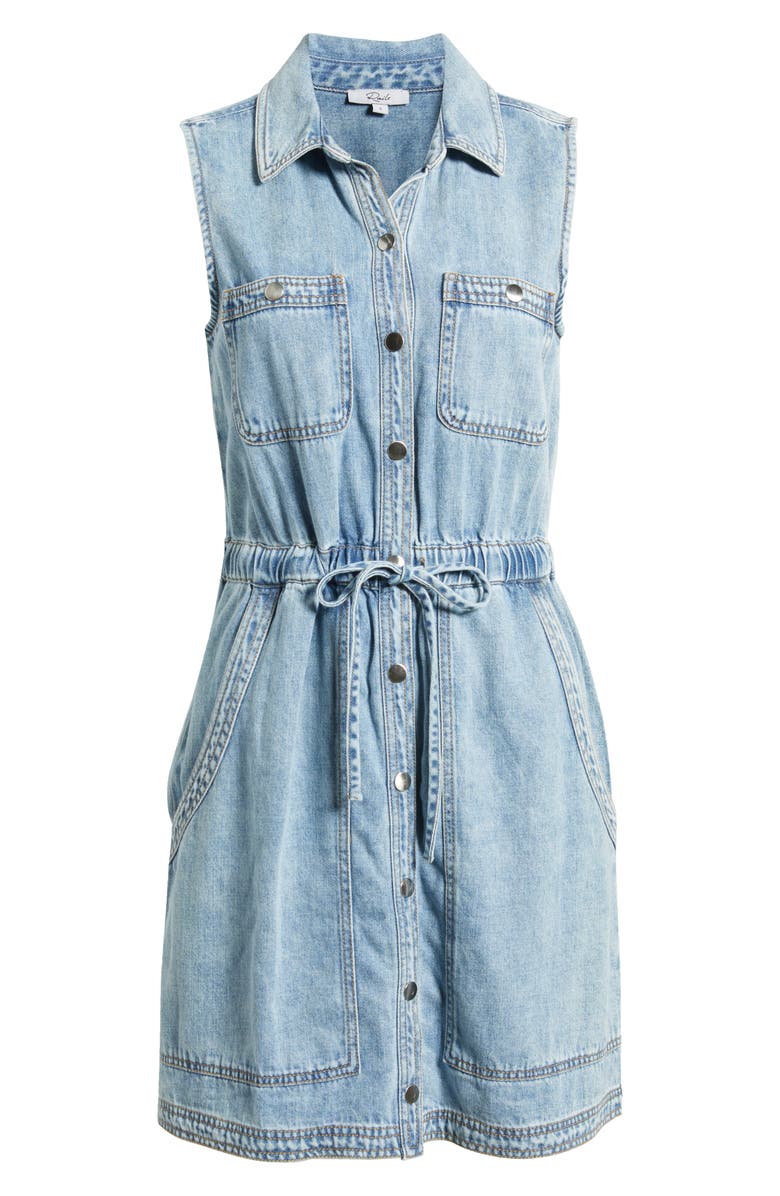 Rails Erica Sleeveless Denim Minidress, Alternate, color, 