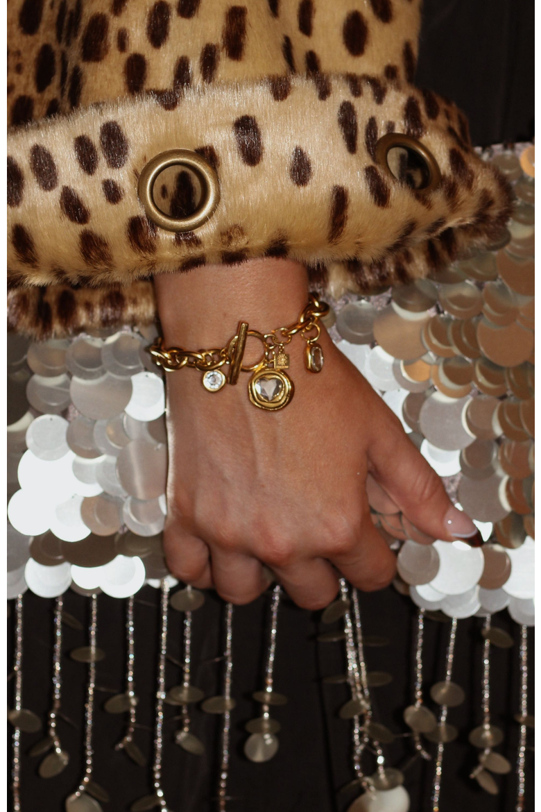 Daisy Bracelet, Alternate, color, Gold