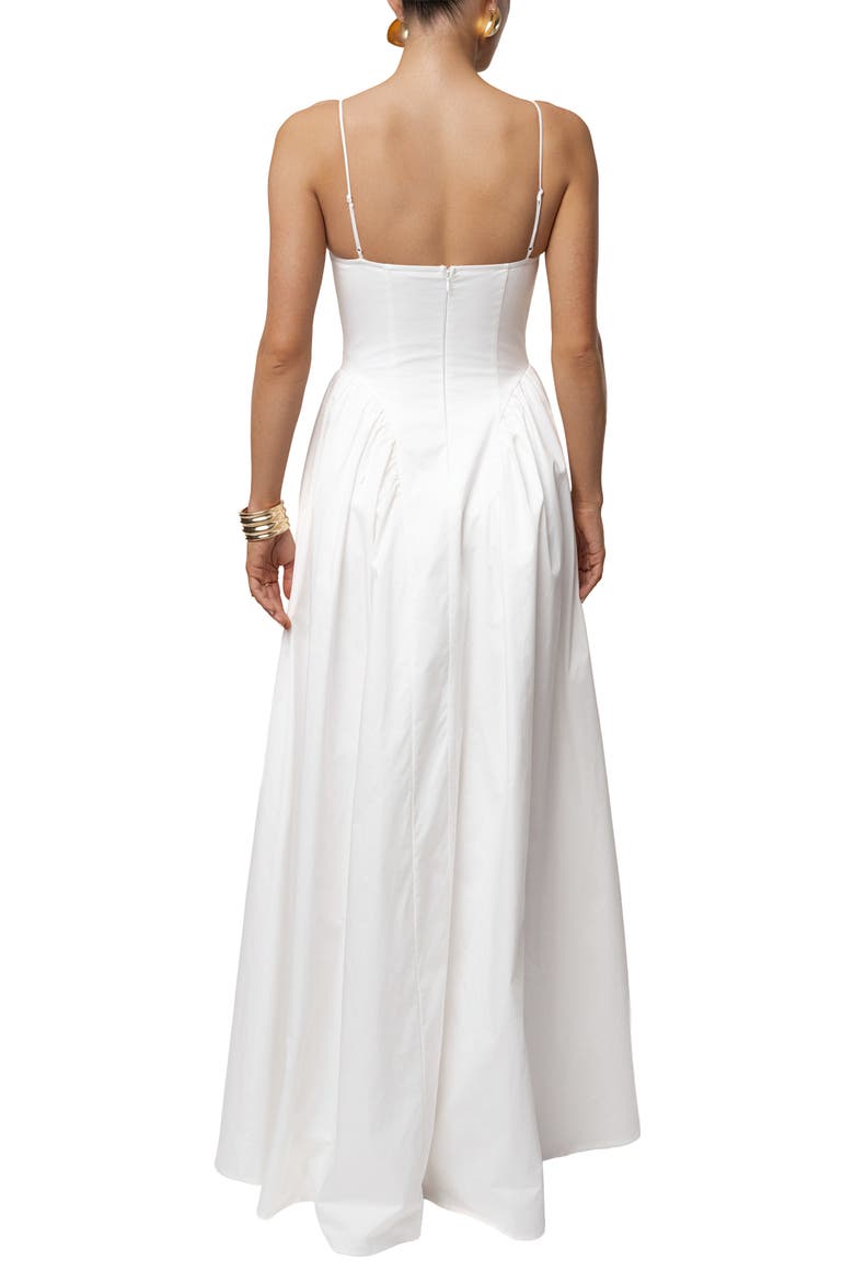 Sculpted Grace Maxi Dress, Alternate, color, White