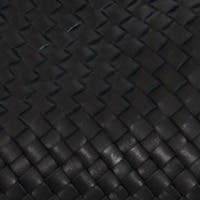 GERARD DAREL 24H Hand Braided Leather Handbag, Alternate, color, Black