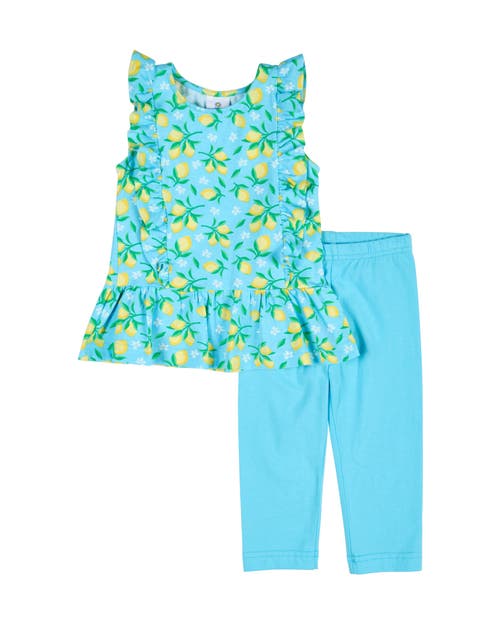 FLORENCE EISEMAN FLORENCE EISEMAN LEMON PRINT TOP WITH CAPRI LEGGING