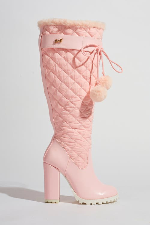 Sparkl Puffer Boot In Pink