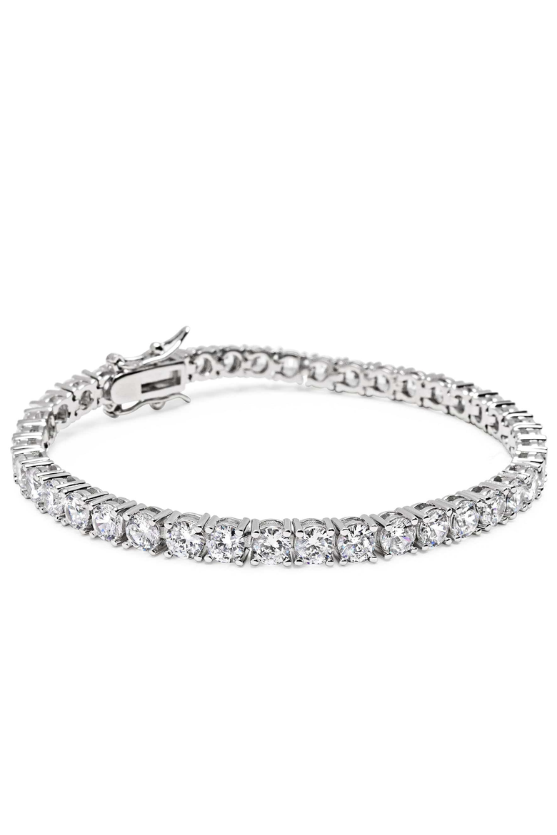 Tennis Bracelet, Main, color, Silver