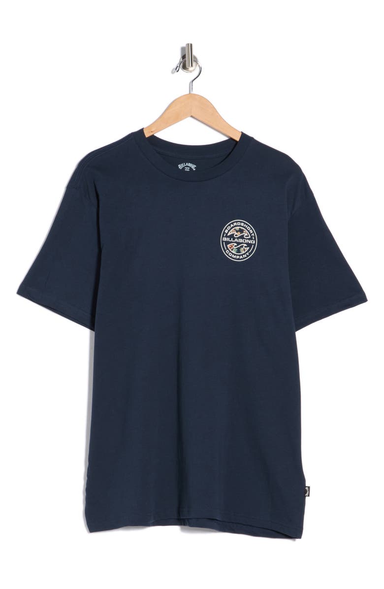 Billabong Hollow Premium Cotton Graphic T-Shirt, Alternate, color, Navy