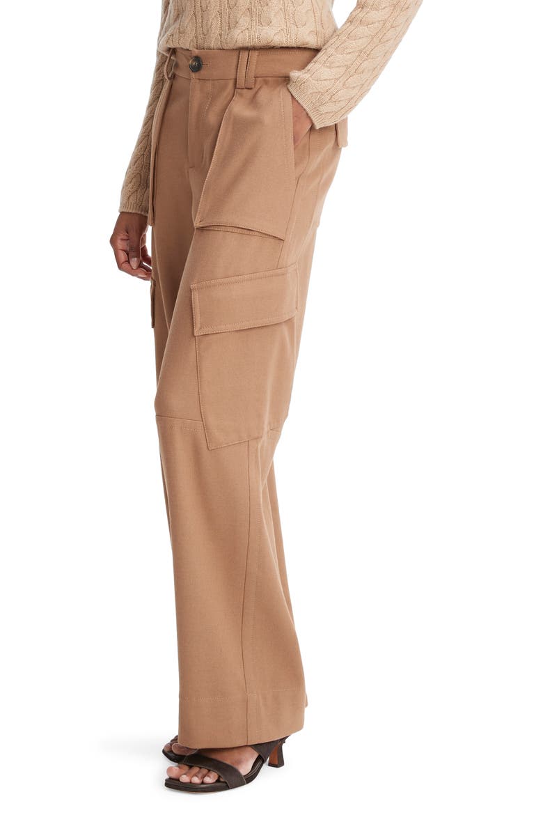 Raver Flannel Cargo Pants, Alternate, color, DARK BEECH