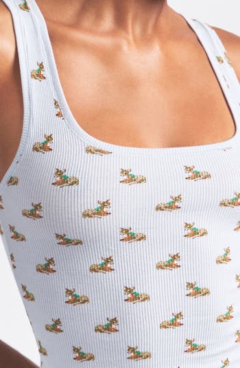 Pack of 3 Stretch Cotton Rib Tanks