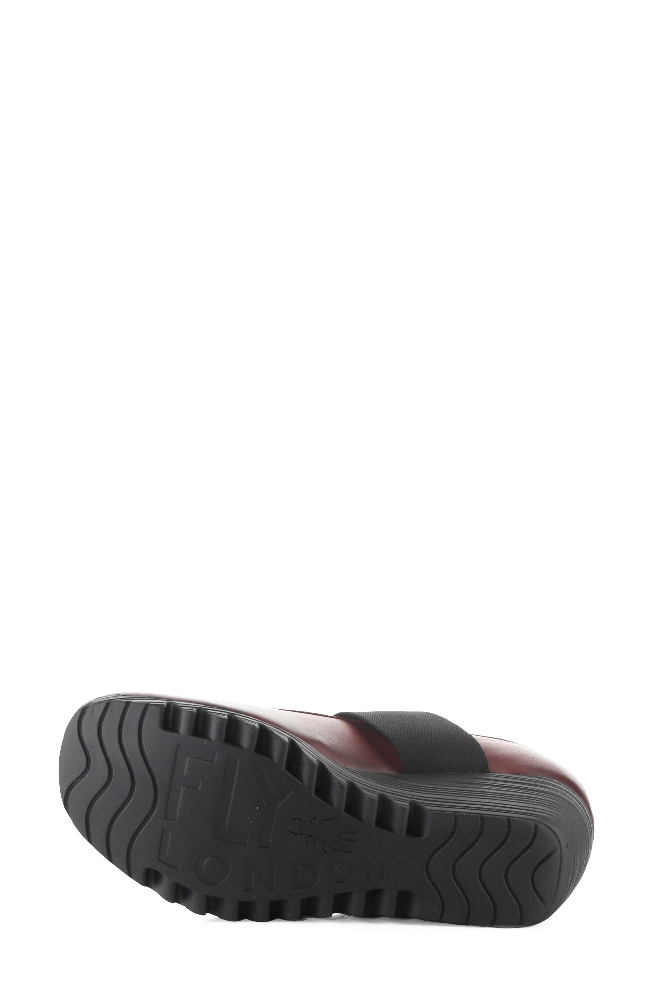 Olid Leather Wedge Pump, Alternate, color, 001 BURGUNDY