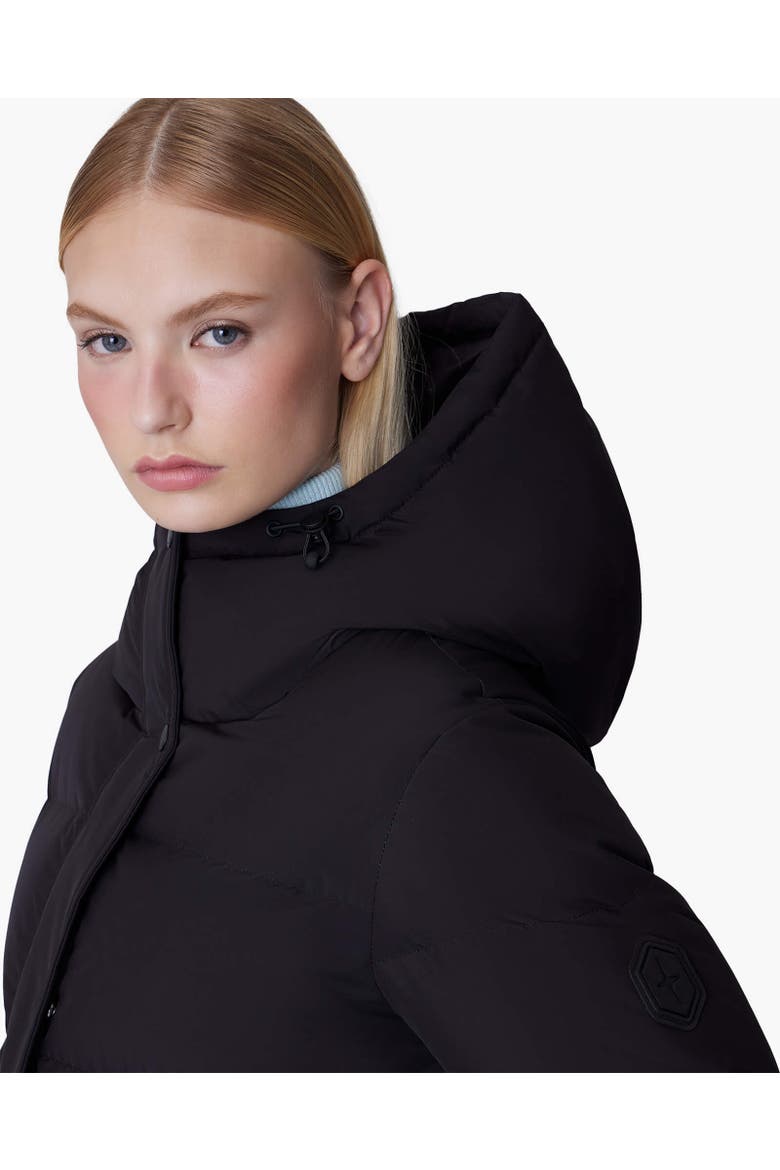 PIPER | Hooded Down Winter Jacket, Alternate, color, Black