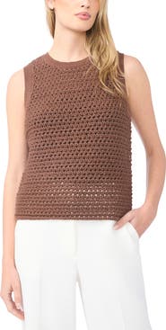 Halogen® Open Stitch Sweater Tank