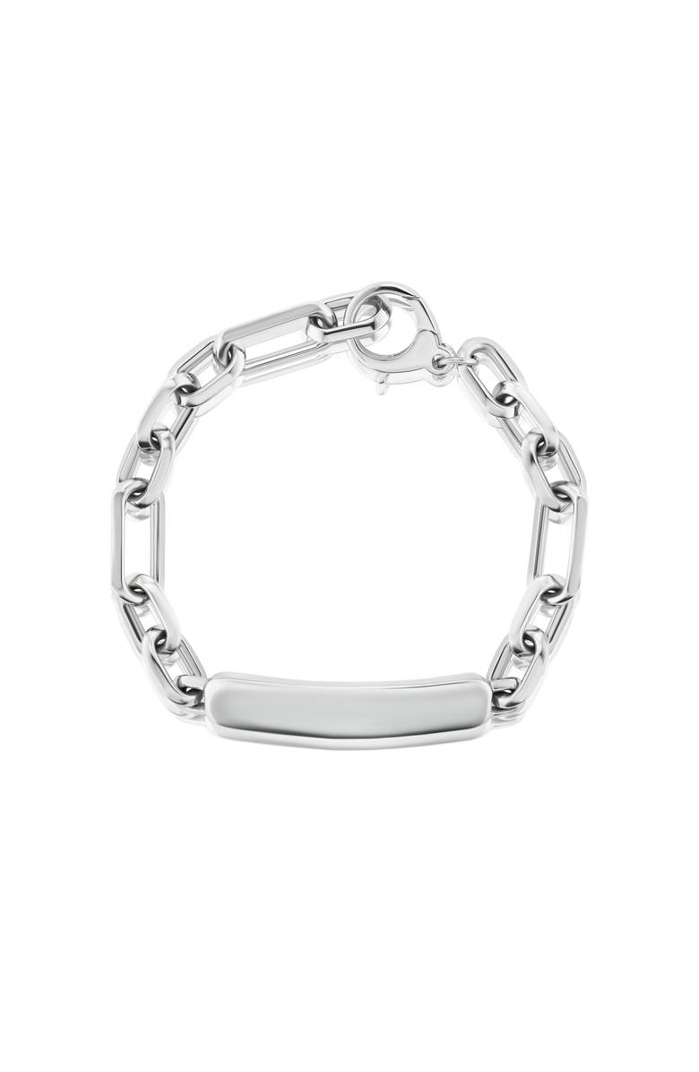 Sheryl Lowe ID Tag Chain Bracelet, Alternate, color, Sterling Silver