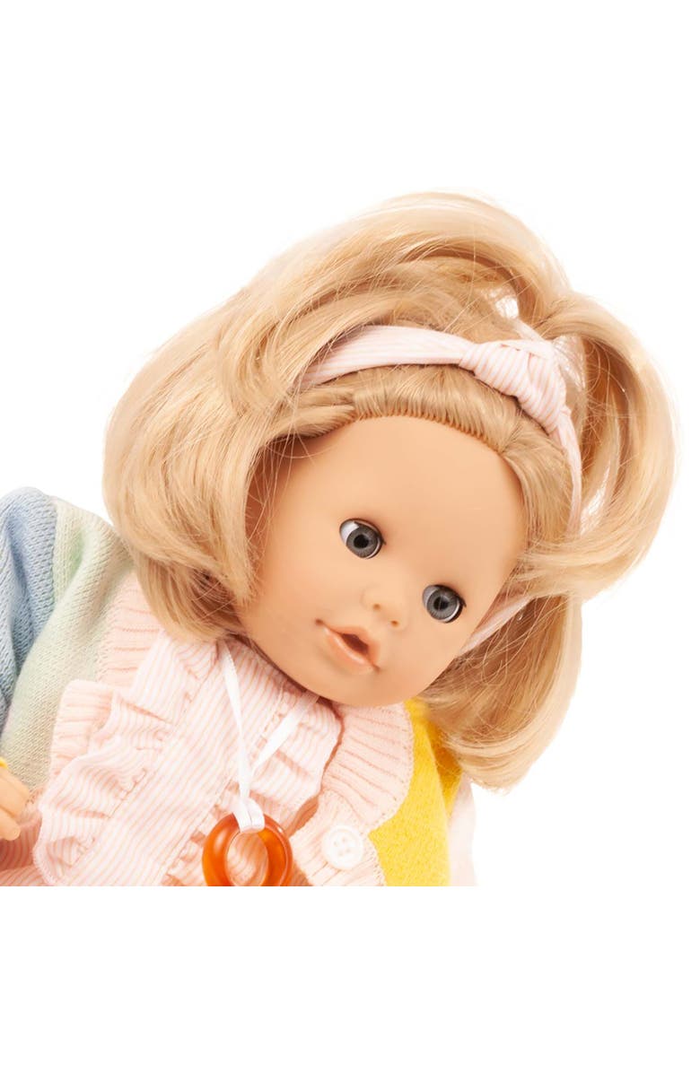 Gotz Cosy Aquini Pastel 13 Inch Bath Baby Doll, Summer Flower Sweater Outfit Toy, Alternate, color, Multicolored
