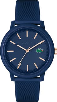 Lacoste 12.12 Silicone Strap Watch, 42mm