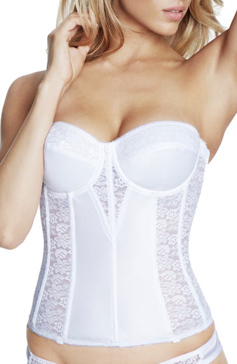 Colette Lace Low Back Convertible Corset Longline Bra