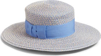 Eric Javits Gondolier Boater Hat - White - NWT Eric Javits Gondolier Hat – Glasscock Boutique main image 4