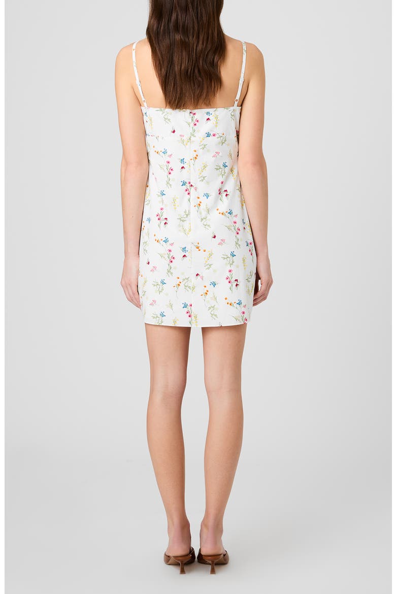 Alissa Floral Print Sleeveless Minidress, Alternate, color, SUMMER WHITE MULTI