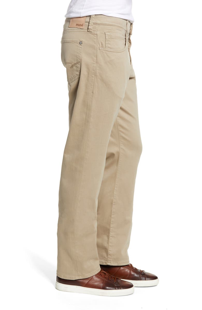 Mavi Jeans Matt Relaxed Straight Fit Jeans, Alternate, color, Beige Twill