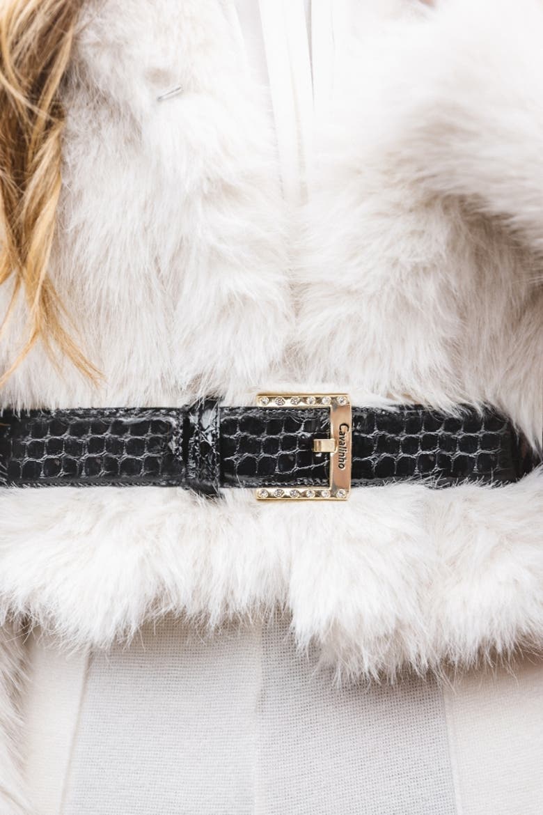 Gallop 808 Patent Leather Belt, Alternate, color, Black