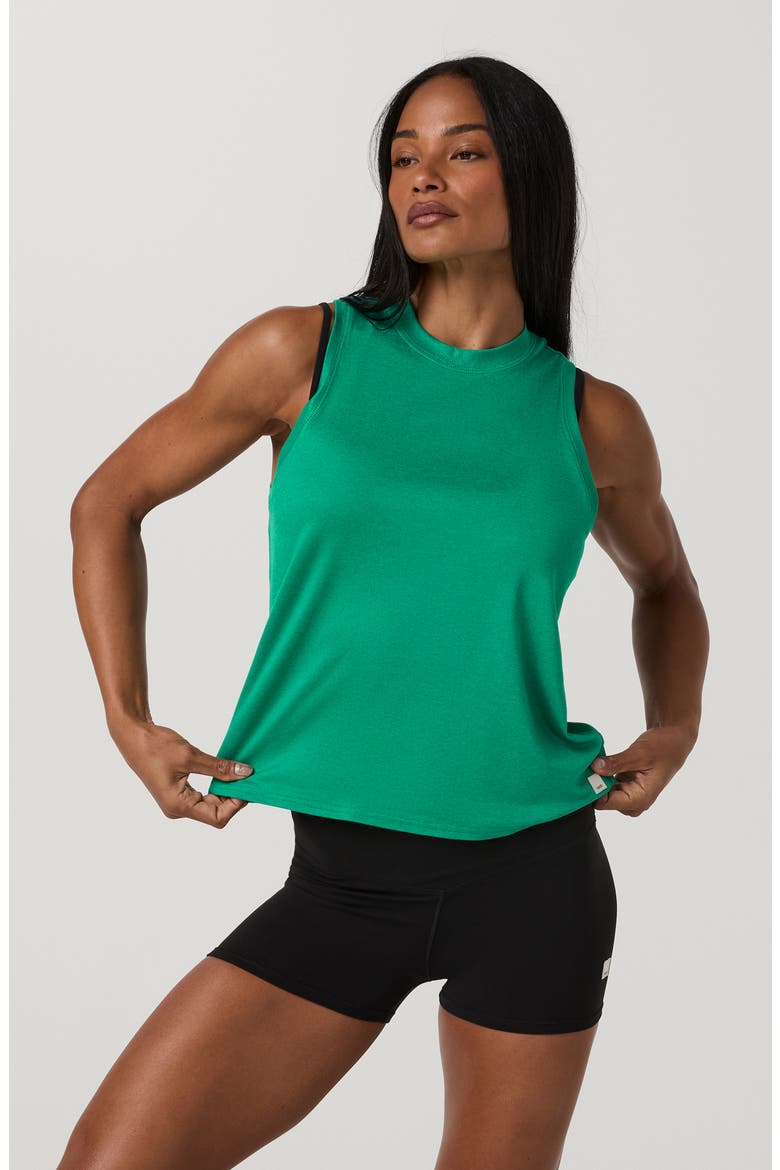 Energy Top Long, Alternate, color, EMERALD HEATHER