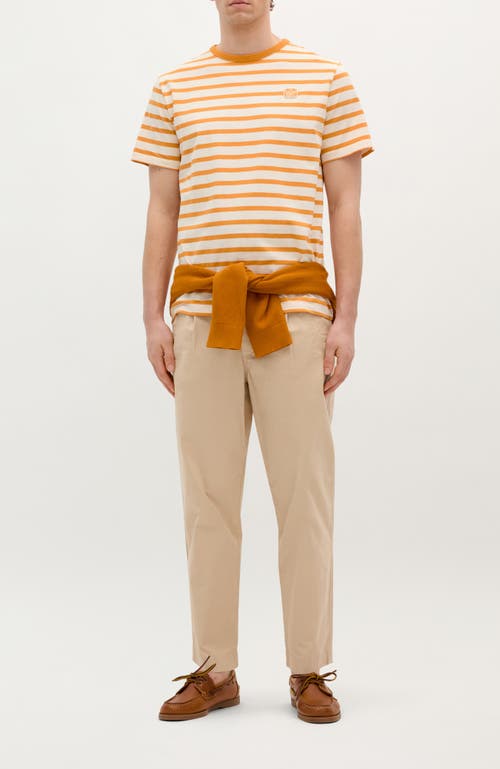 Scalpers Stripes Patch Tee In Orange