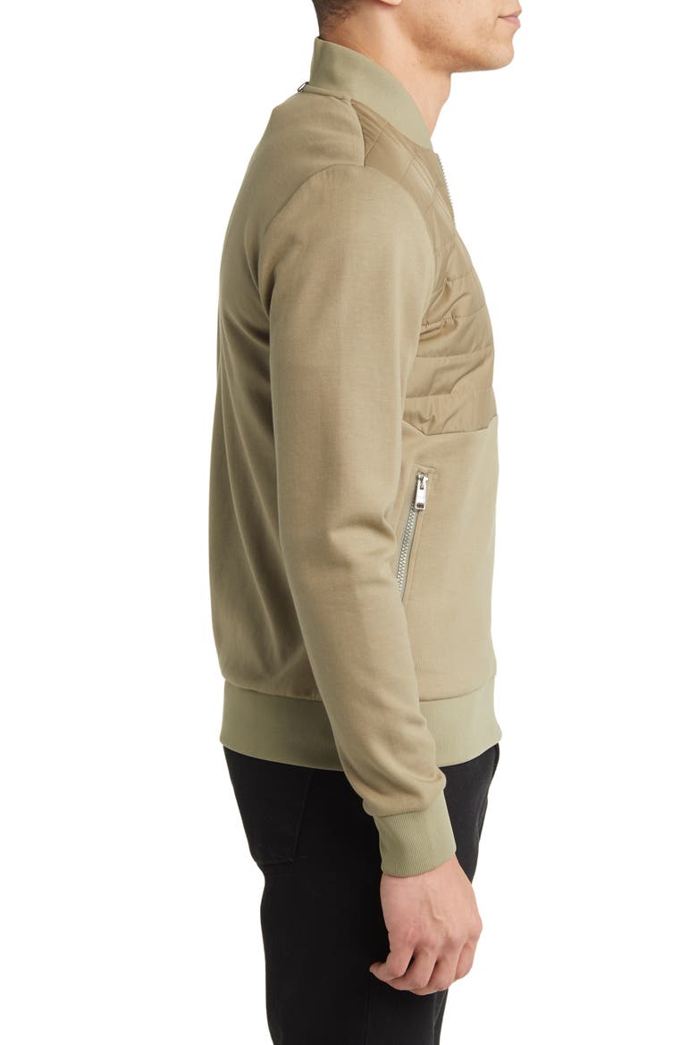 Skiles Quilted Bomber Jacket, Alternate, color, LIGHT/ PASTEL GREEN