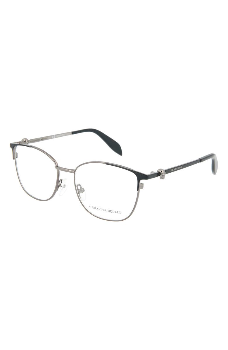 McQueen Alexander McQueen 52mm Square Optical Frames, Alternate, color,