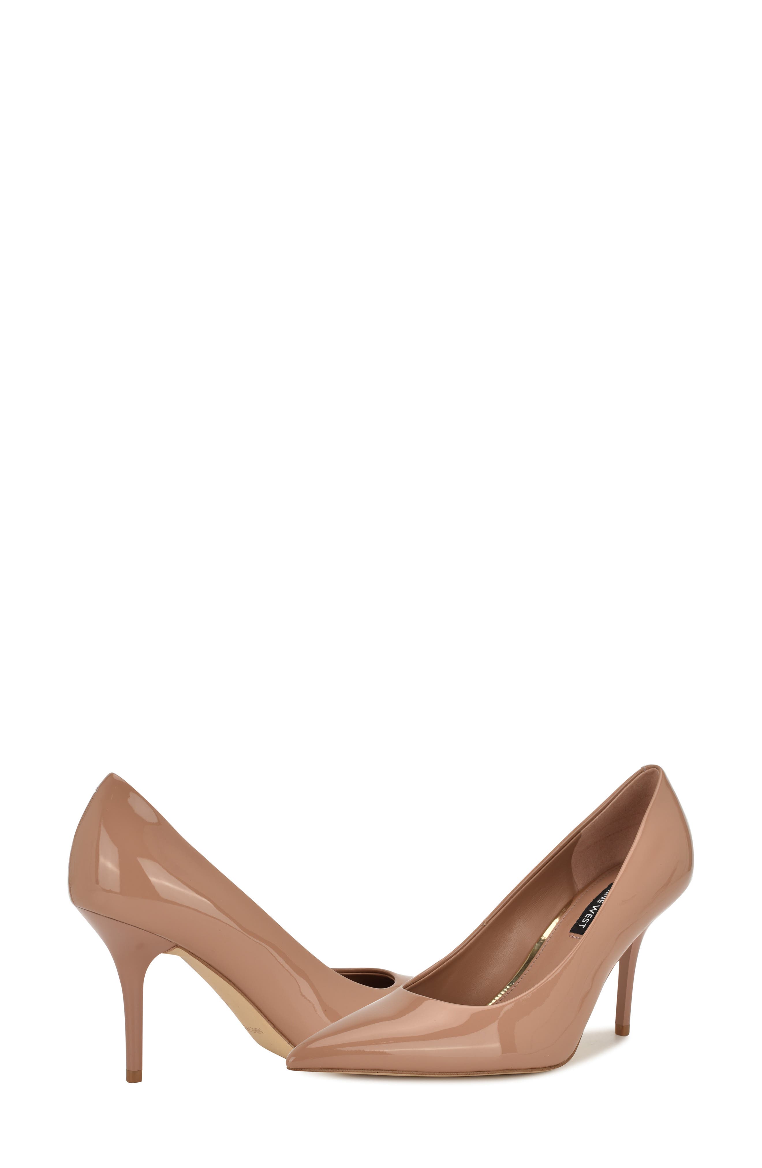 Nine West Princesa Pointed Toe Pump, Alternate, color, Light Natural