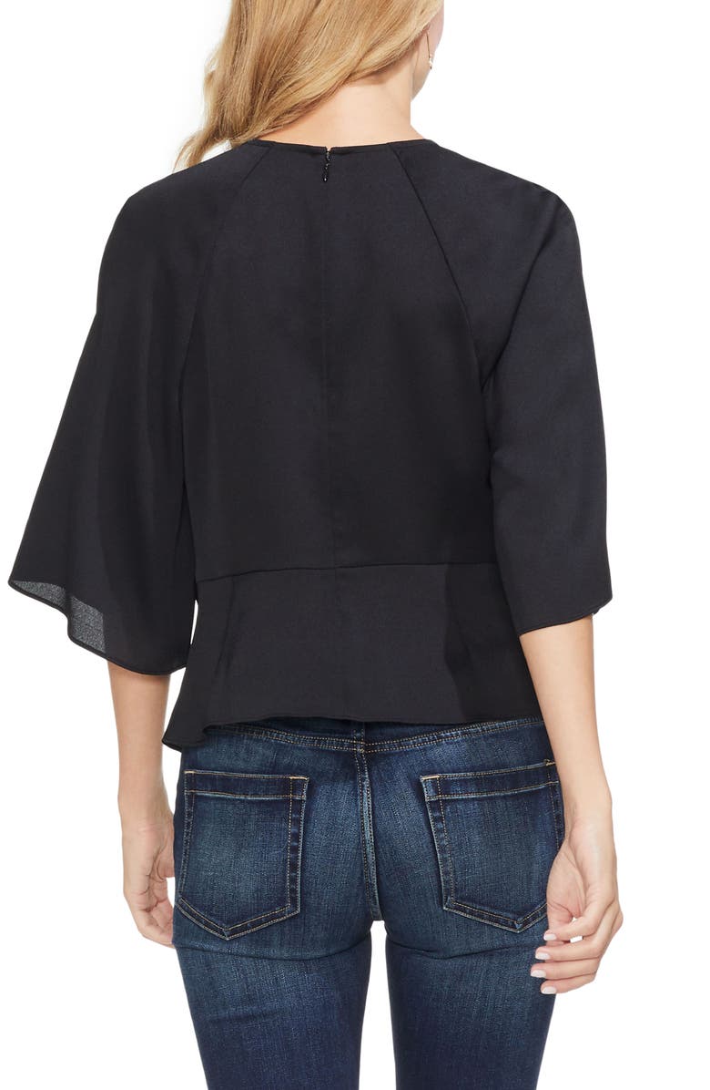 Vince Camuto Tie Front Blouse, Alternate, color, 