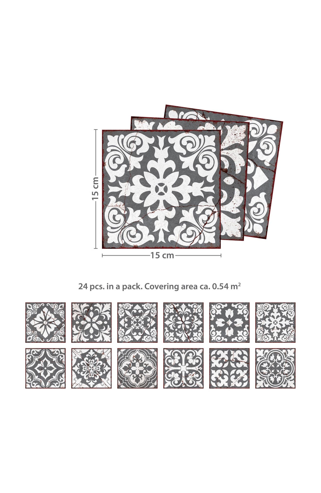 WALPLUS Cracked Tile Wall Decal | Nordstromrack