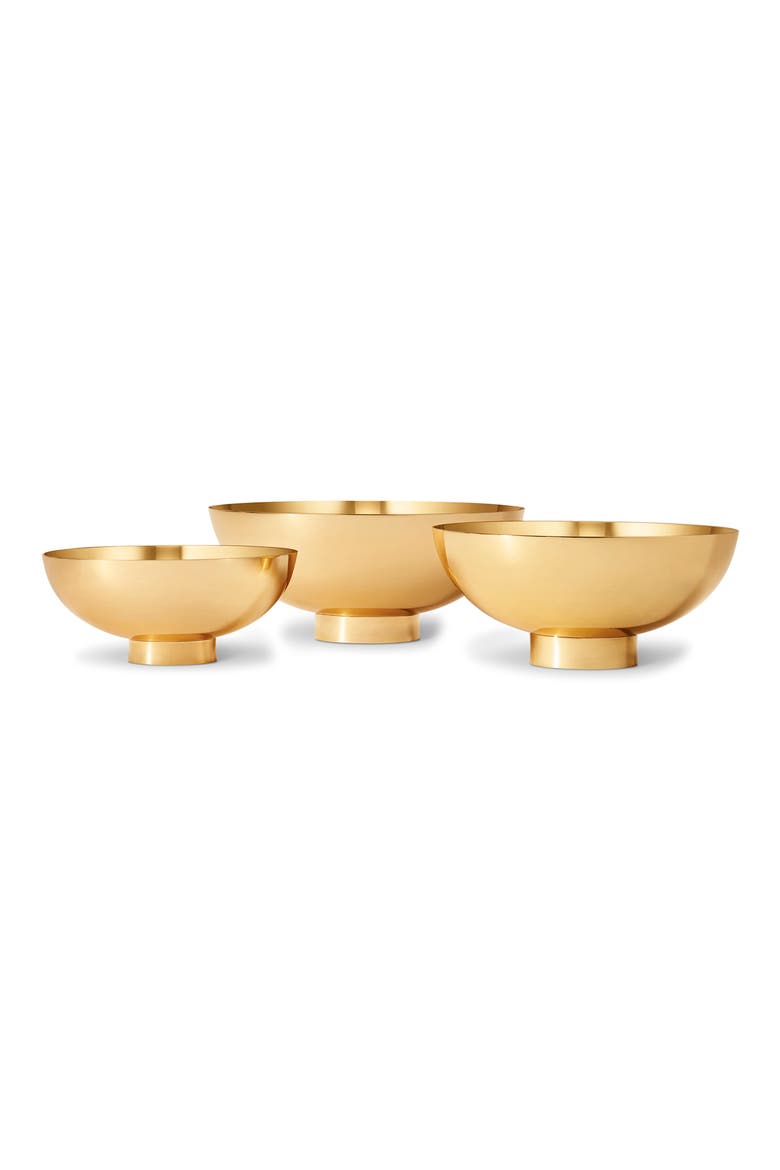 Sintra Large Footed Bowl, Alternate, color, GOLD