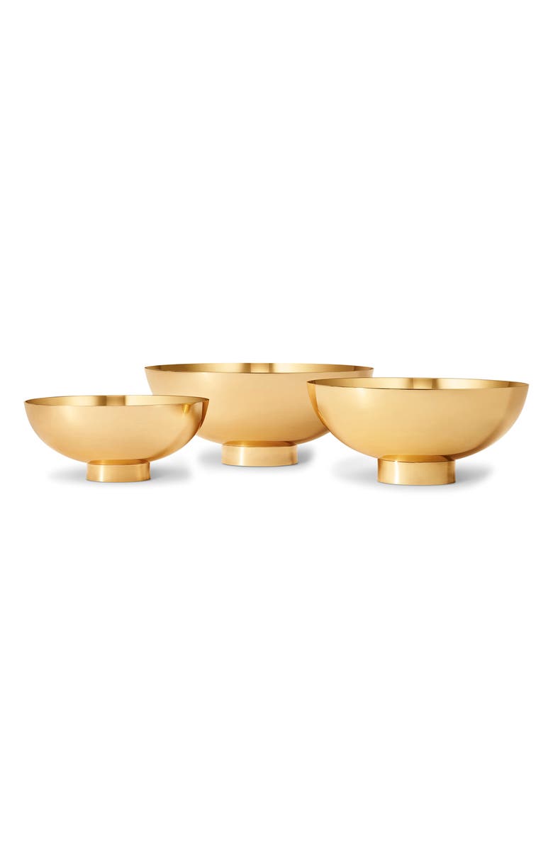 Aerin Sintra Large Footed Bowl, Alternate, color, Gold